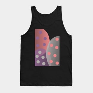 Translucent Pattern with Polka Dots Tank Top